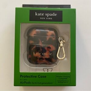 Kate Spade Tortoiseshell AirPod Protective Case 1st/2nd Gen Like New Open Box